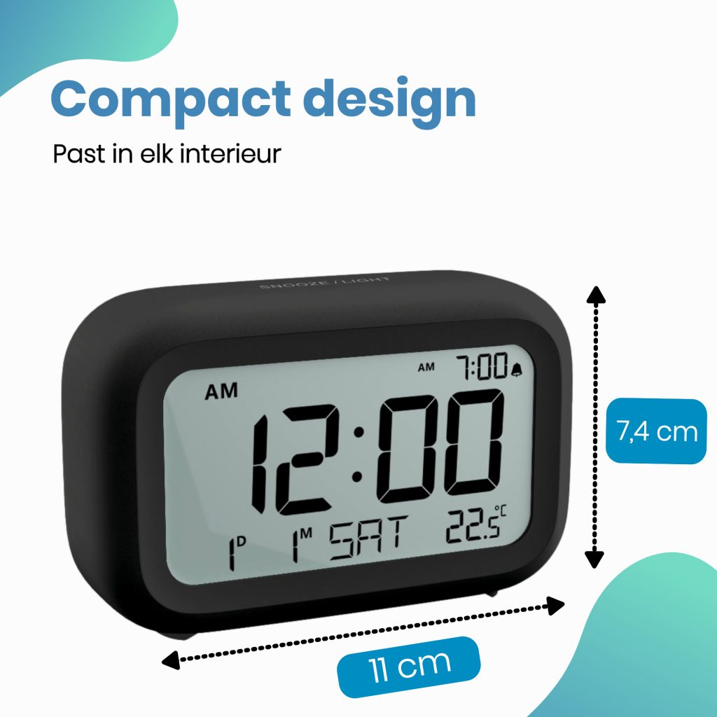 Wekker werkt op batterijen