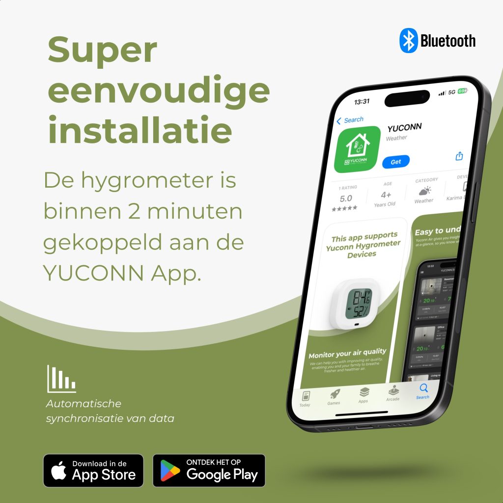 Slimme hygrometer bluetooth